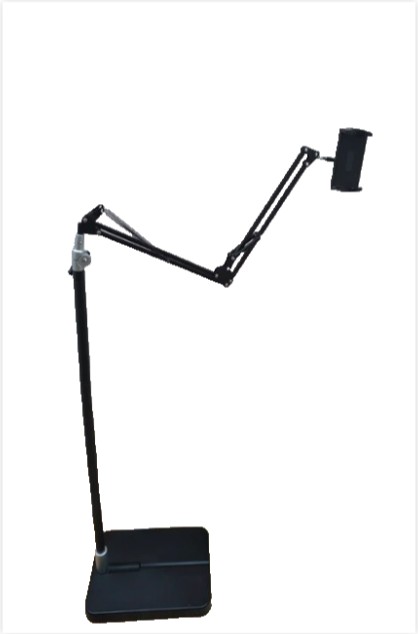 Foldable iPad & Tablet Floor Stand - Sturdy 5kg Metal Reinforced Base