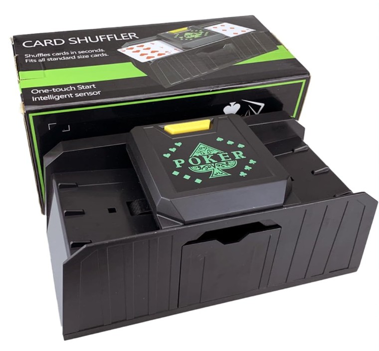 Automatic Card Shuffler for 1-2 Decks USB/Battery Powered - Large Capacity Card