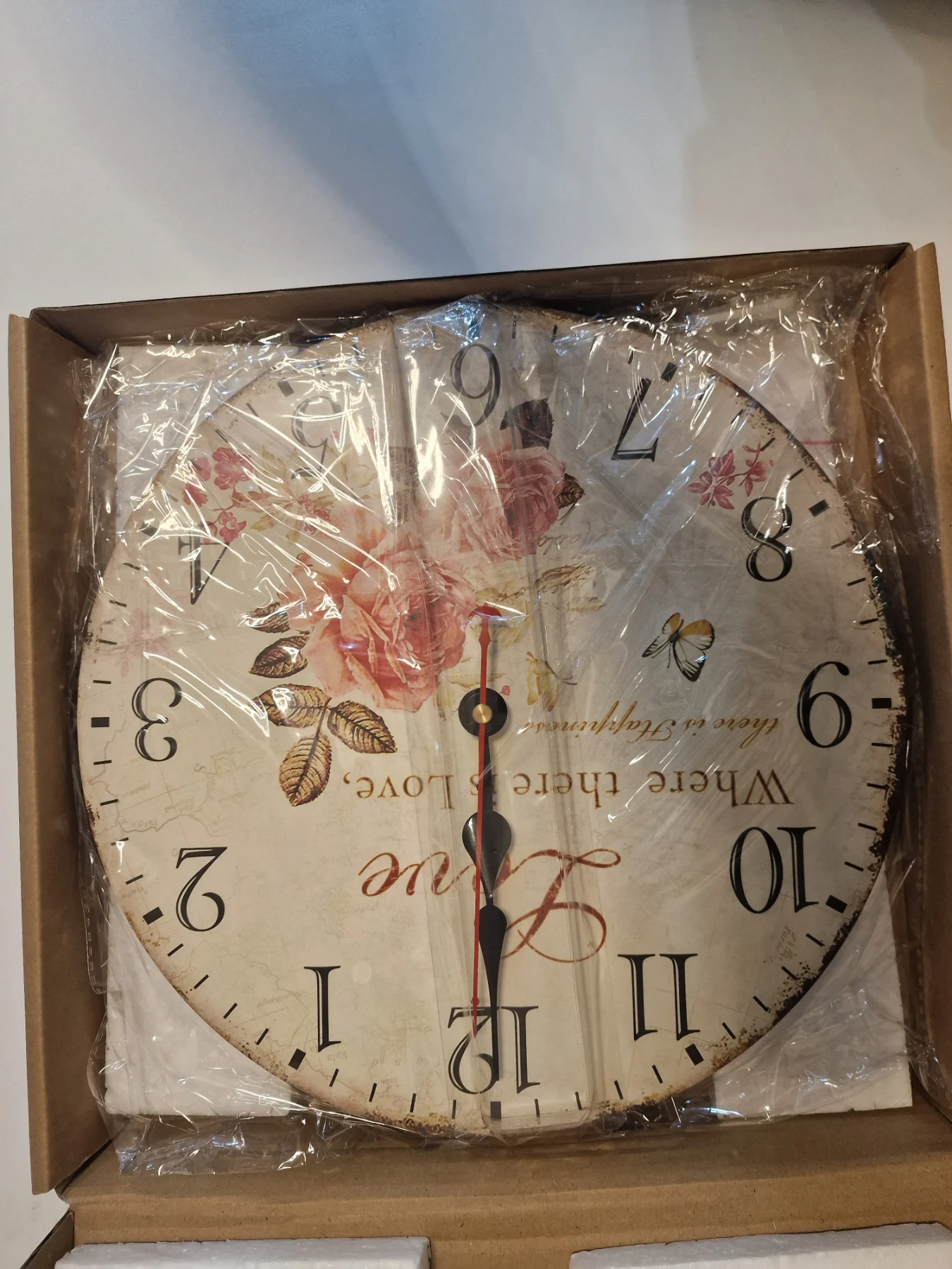 Wall Clock Silent Non-ticking 12 Inch