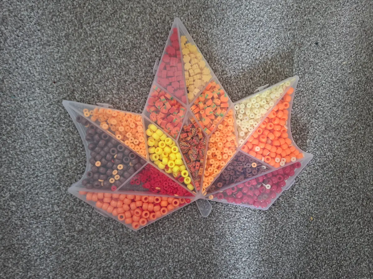 Autumn jewellery bead set