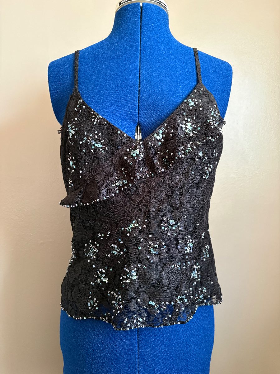 Vintage Karen Millen Cami Top with sequins and beads