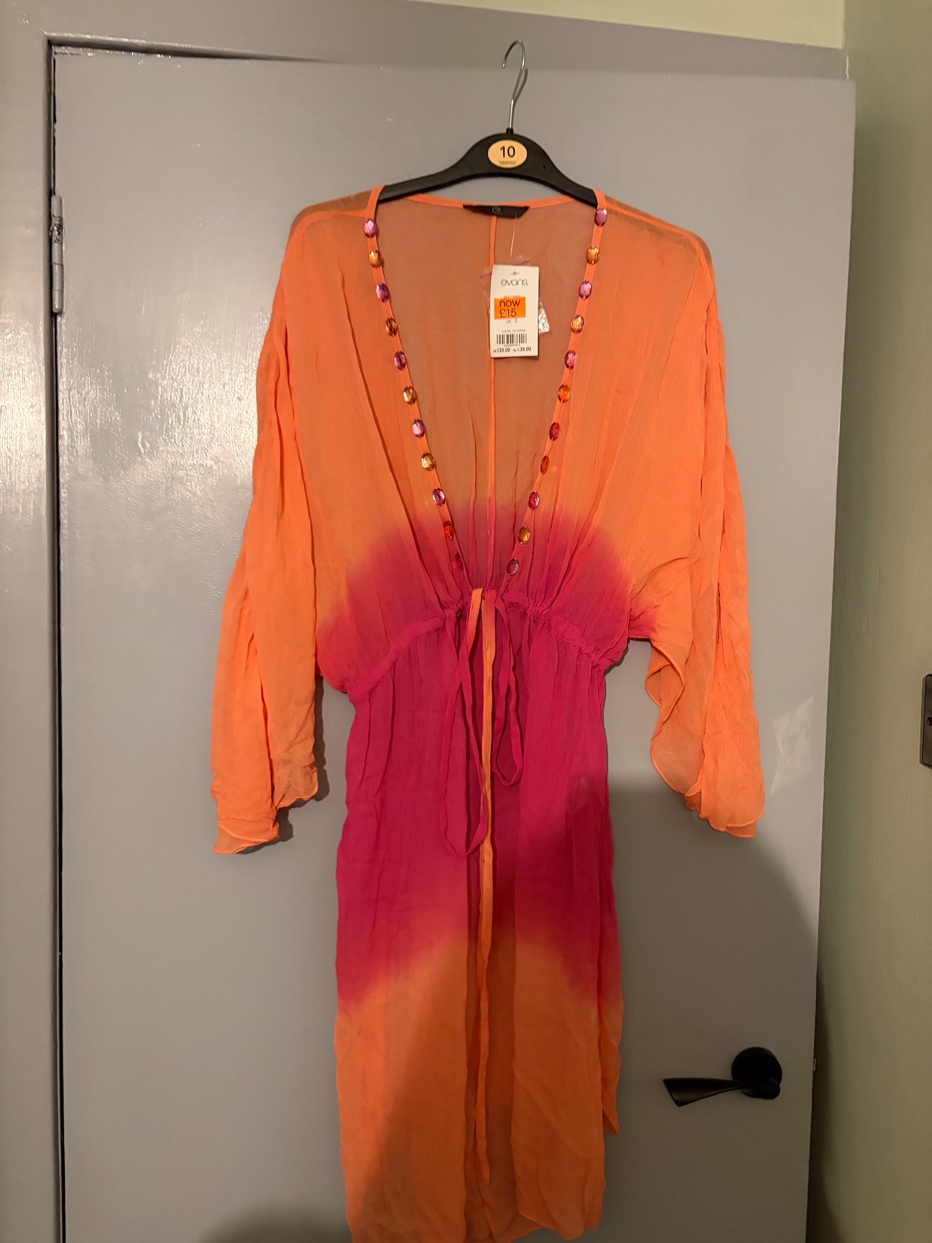 Evan’s Pink and Orange Beach Cover Up