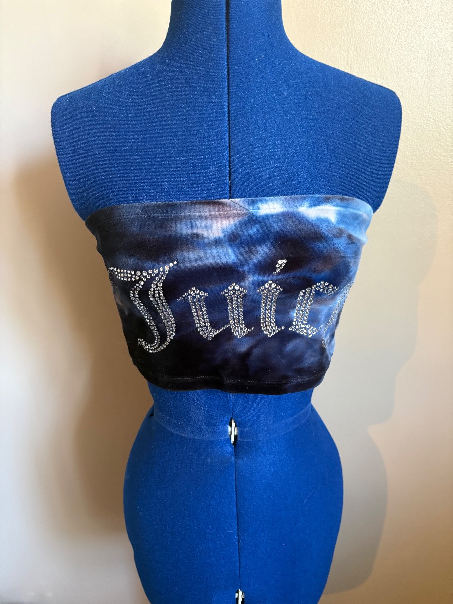 Juicy Couture Tye-dye Crop Top
