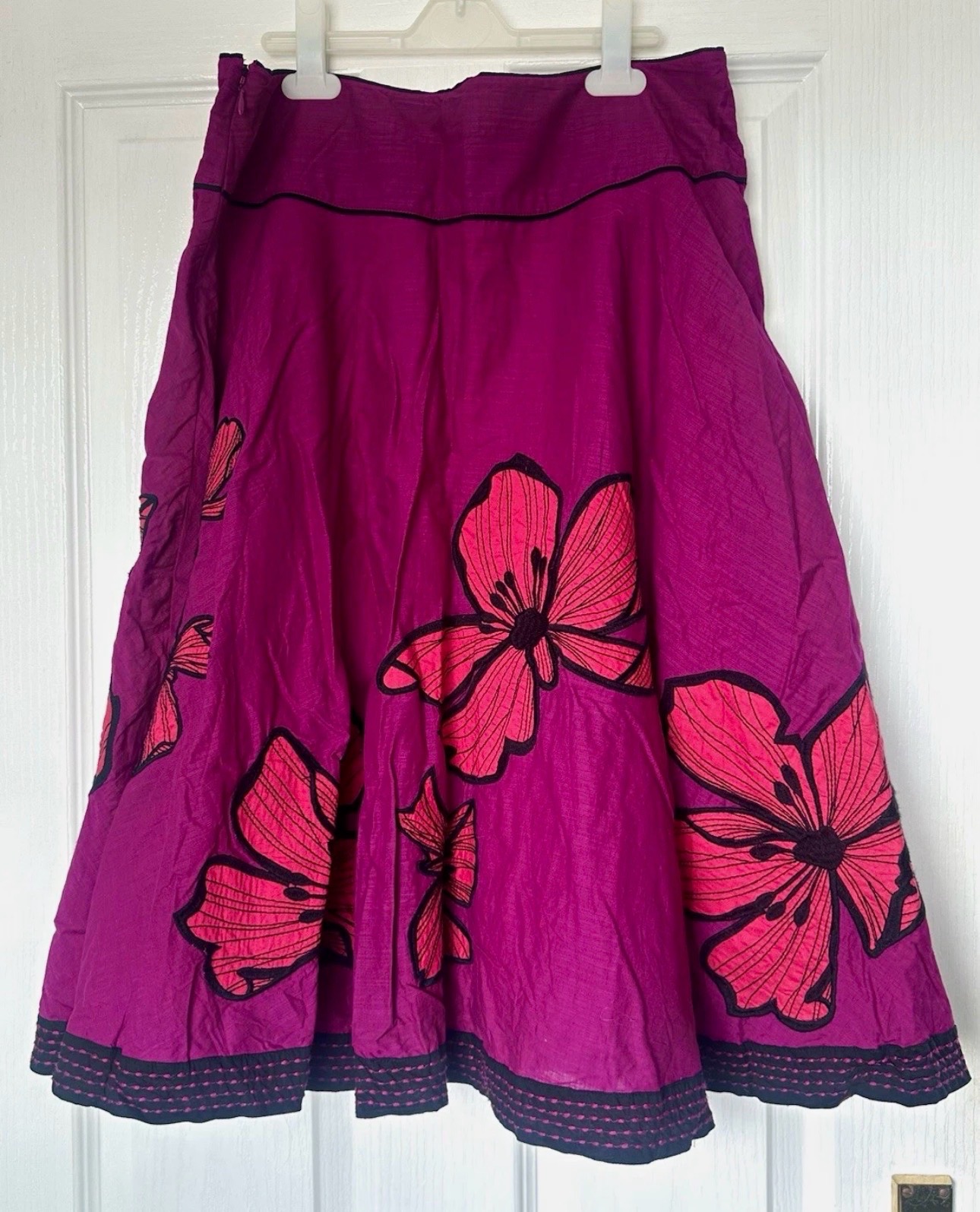 Monsoon A-line Midi Floral Skirt