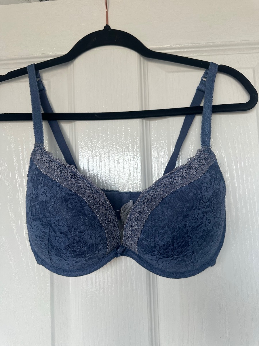 Padded Dusty Blue Bra