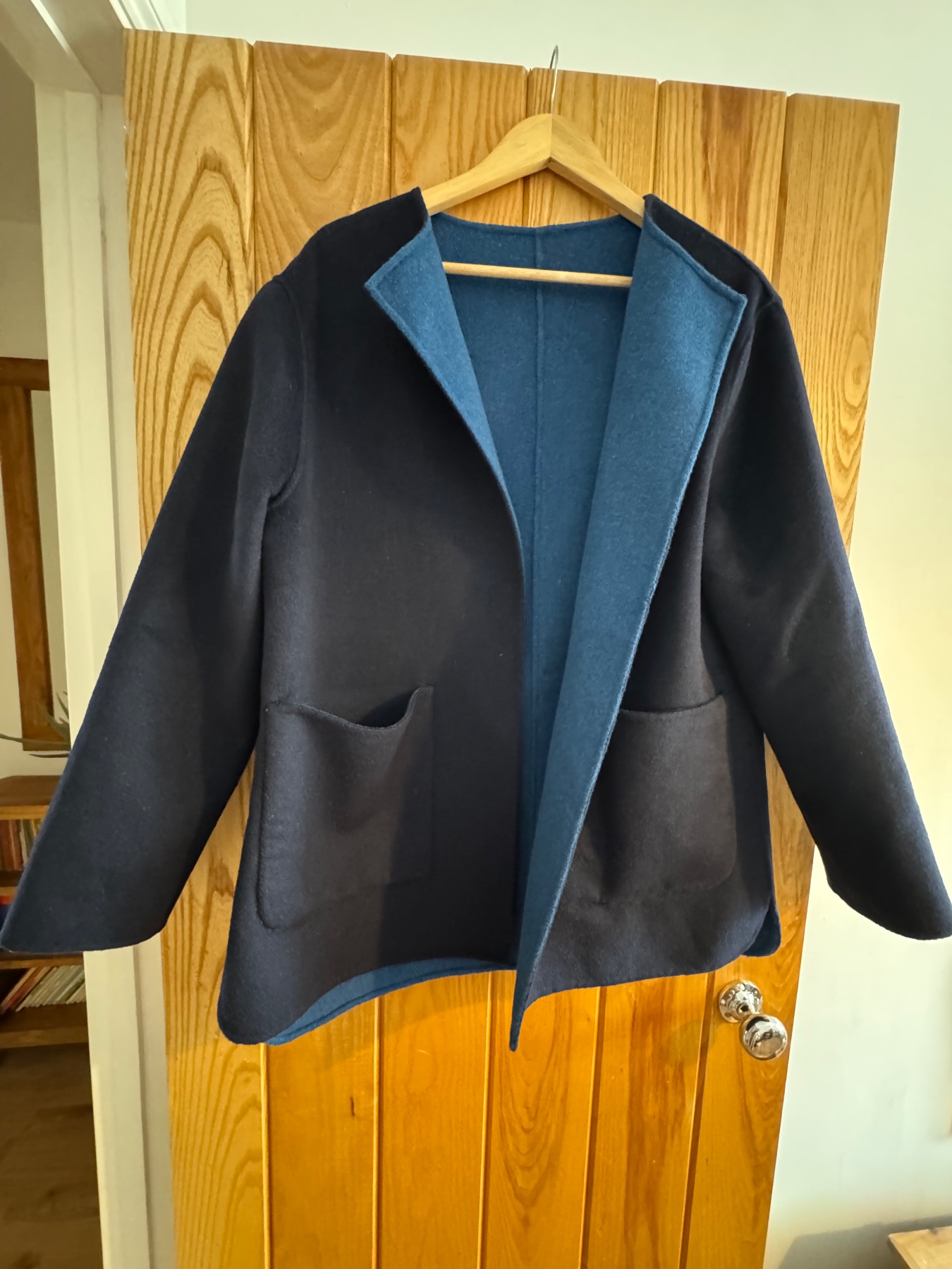 Jaeger Reversible  Wool Mix Jacket  Size M
