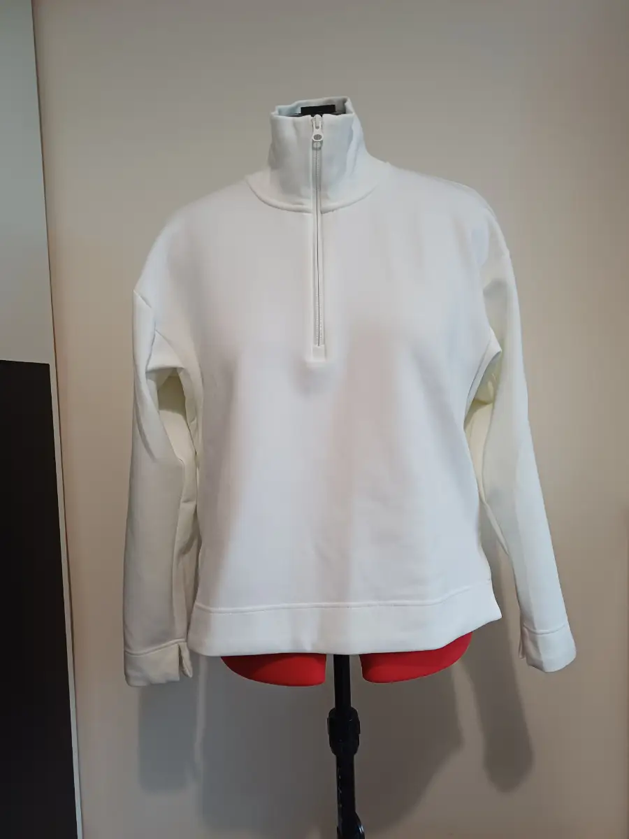 adidas 1/4 Zip Sweatshirt Jumper Size S UK 8-10