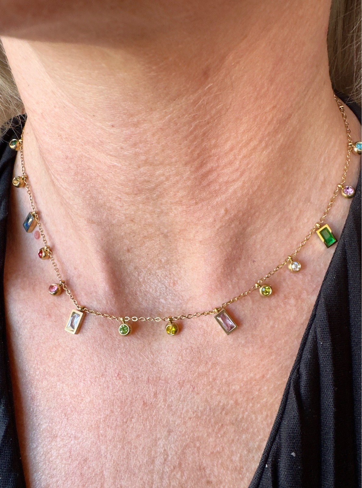 Beautiful necklace with colourful beads