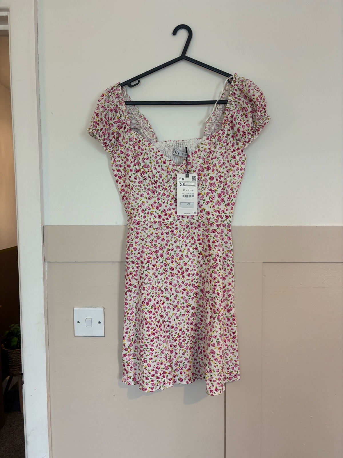 Zara floral mini dress