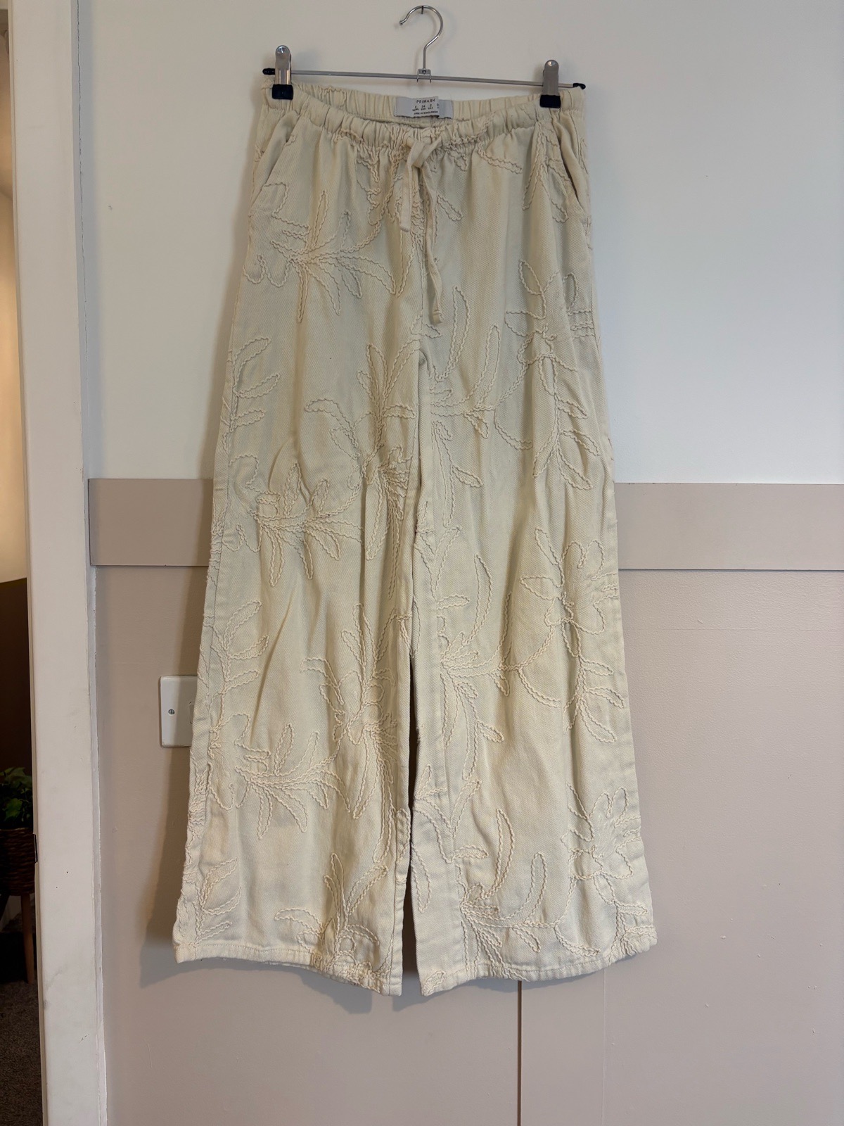 Primark embroided trousers