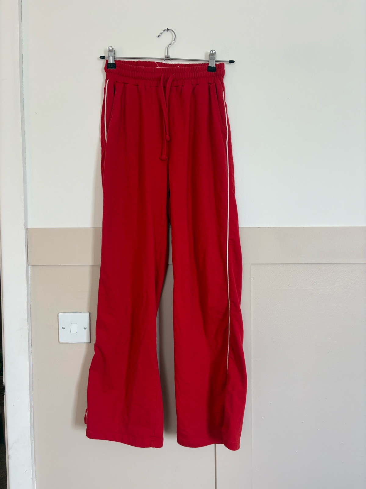 Red joggers