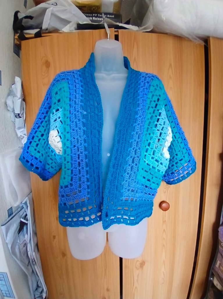 Hexagon  crochet cardigan