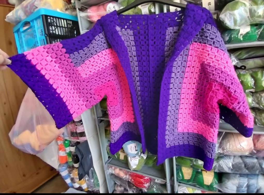 Hexagon cardigan