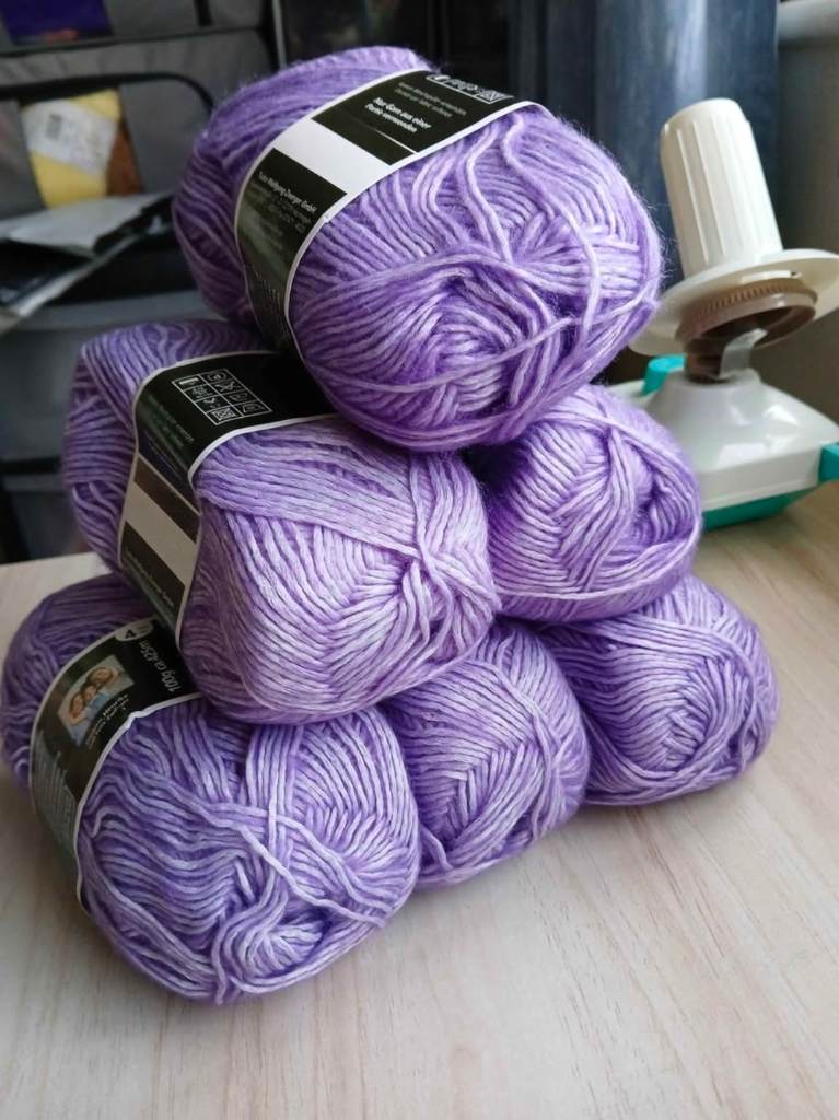 6 x lilic mohair yarn wool