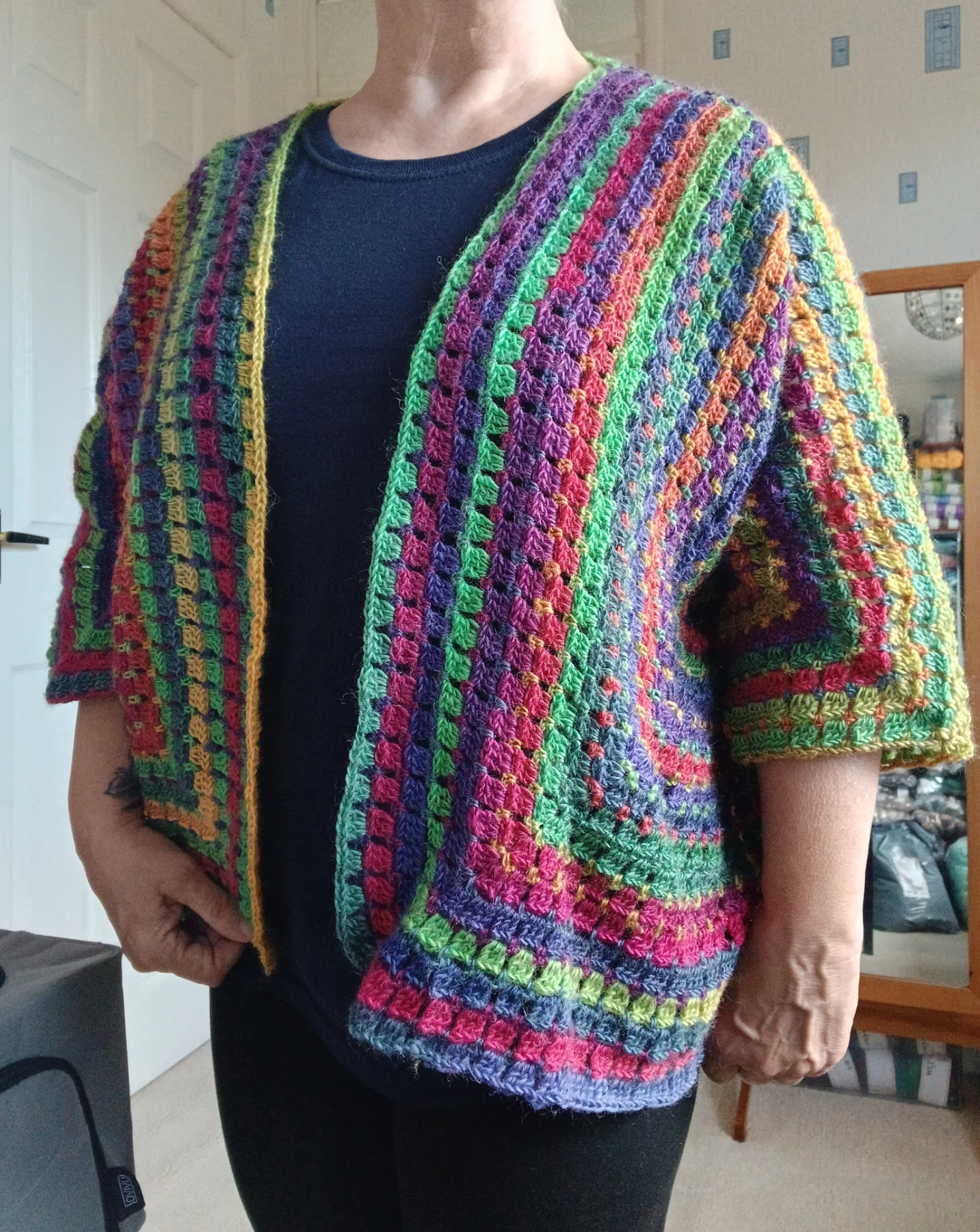 Crochet slouch cardigan size 16