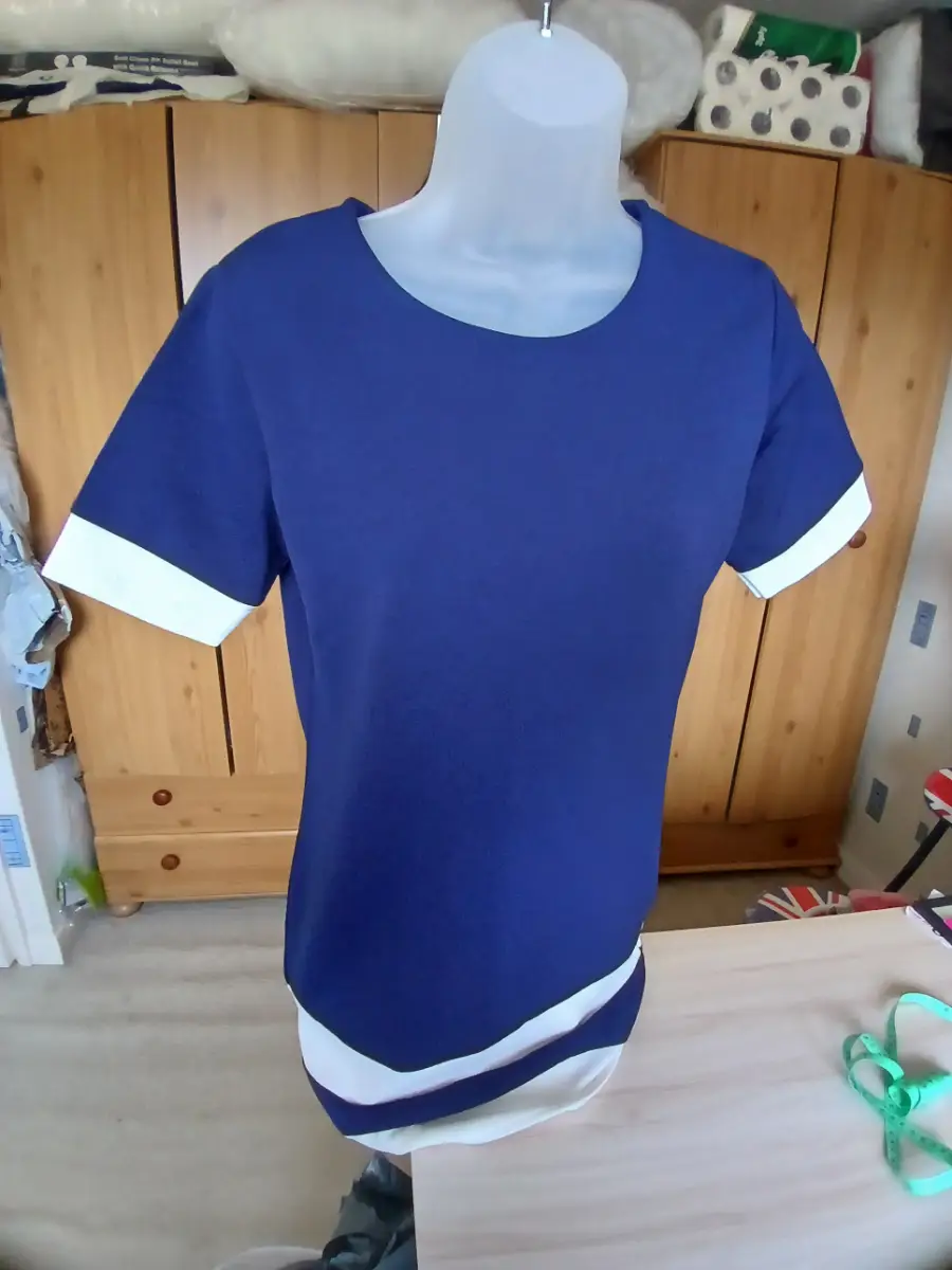 Dress navy white