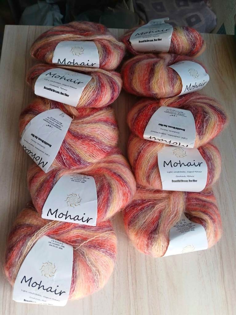 10 x mohair yarn wool new