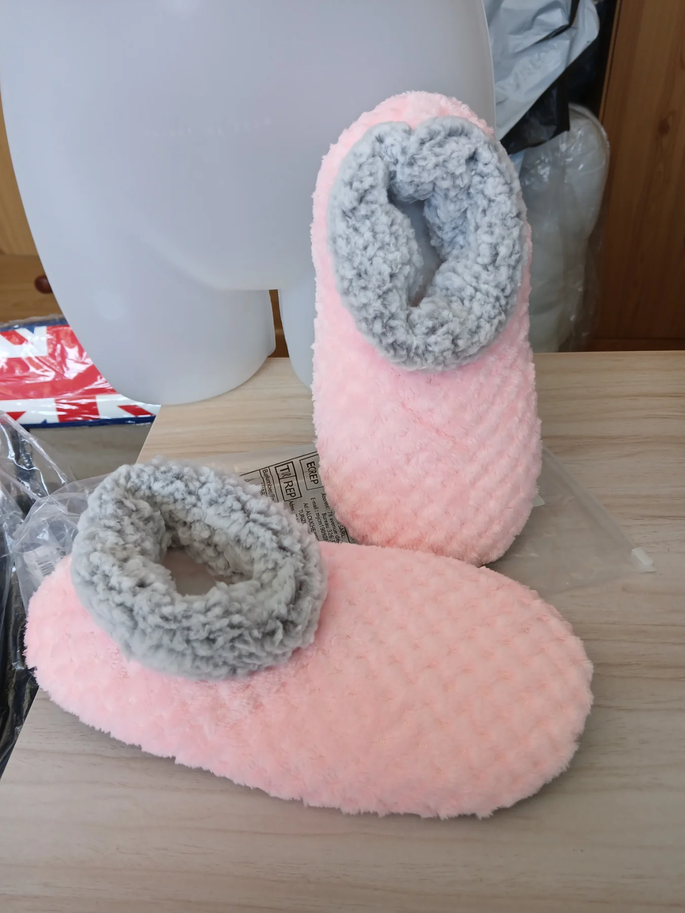 Pink slippers