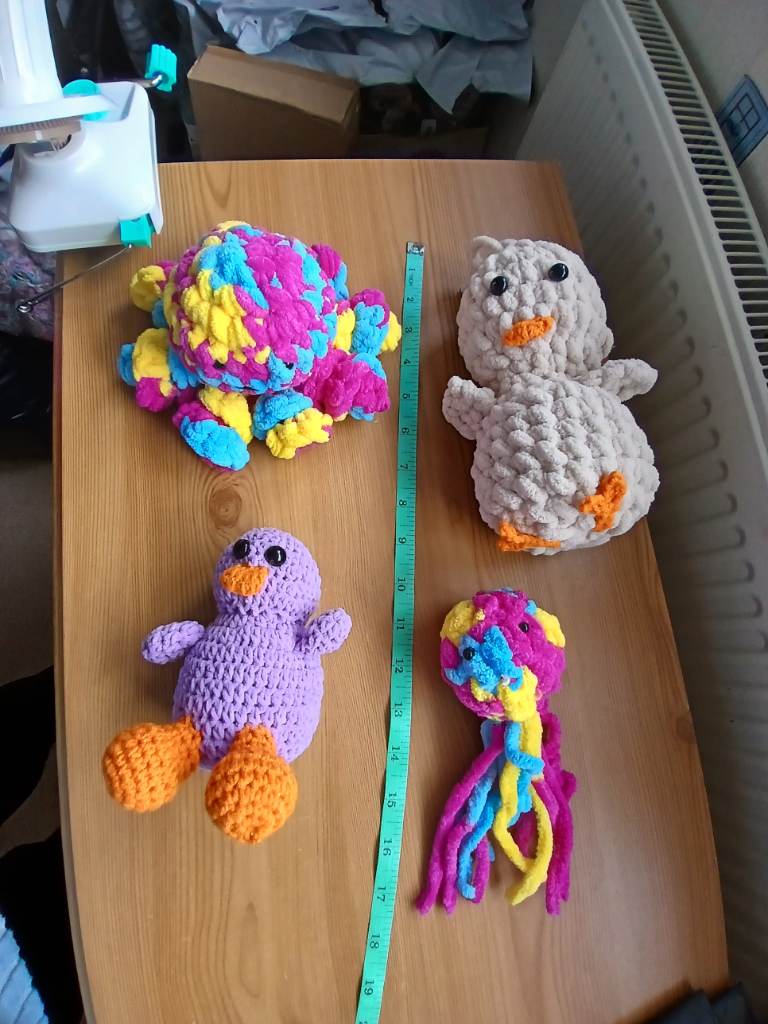 4 x soft toys