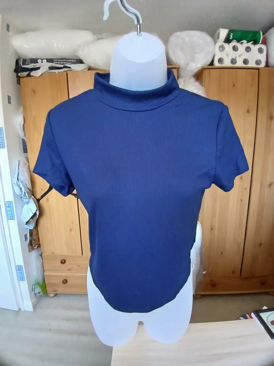Navy polo neck