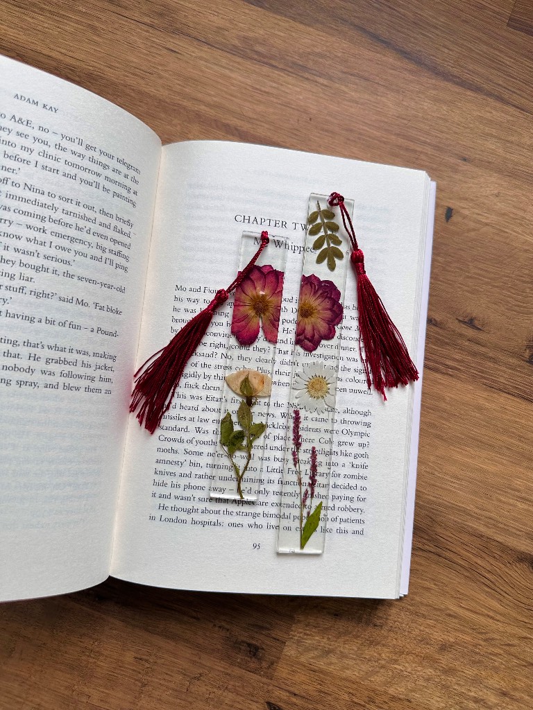 Handmade resin bookmarks
