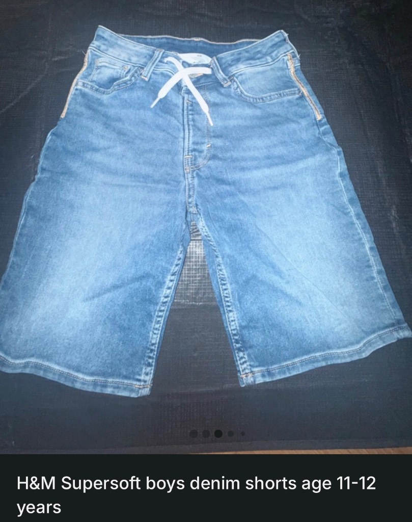 H&M Supersoft Denim shorts - age 11-12 years