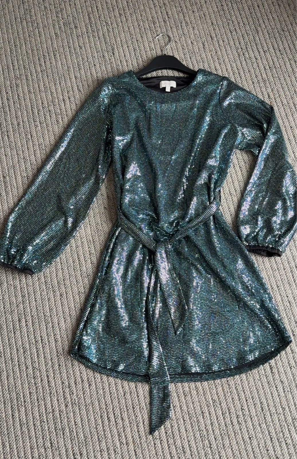 Stunning Emerald Sequin Dress - UK 12 - Party/Occasion Wear