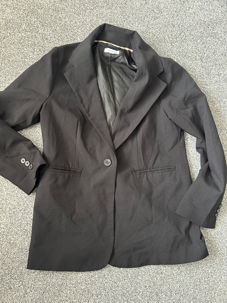 Classic Black Topshop Blazer - UK 12