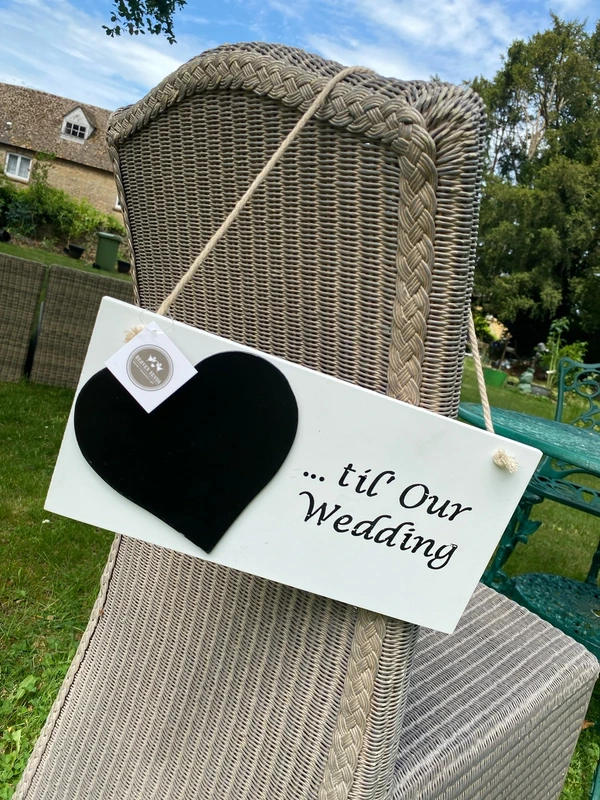 Days…til’ Our Wedding' Wooden Countdown Sign
