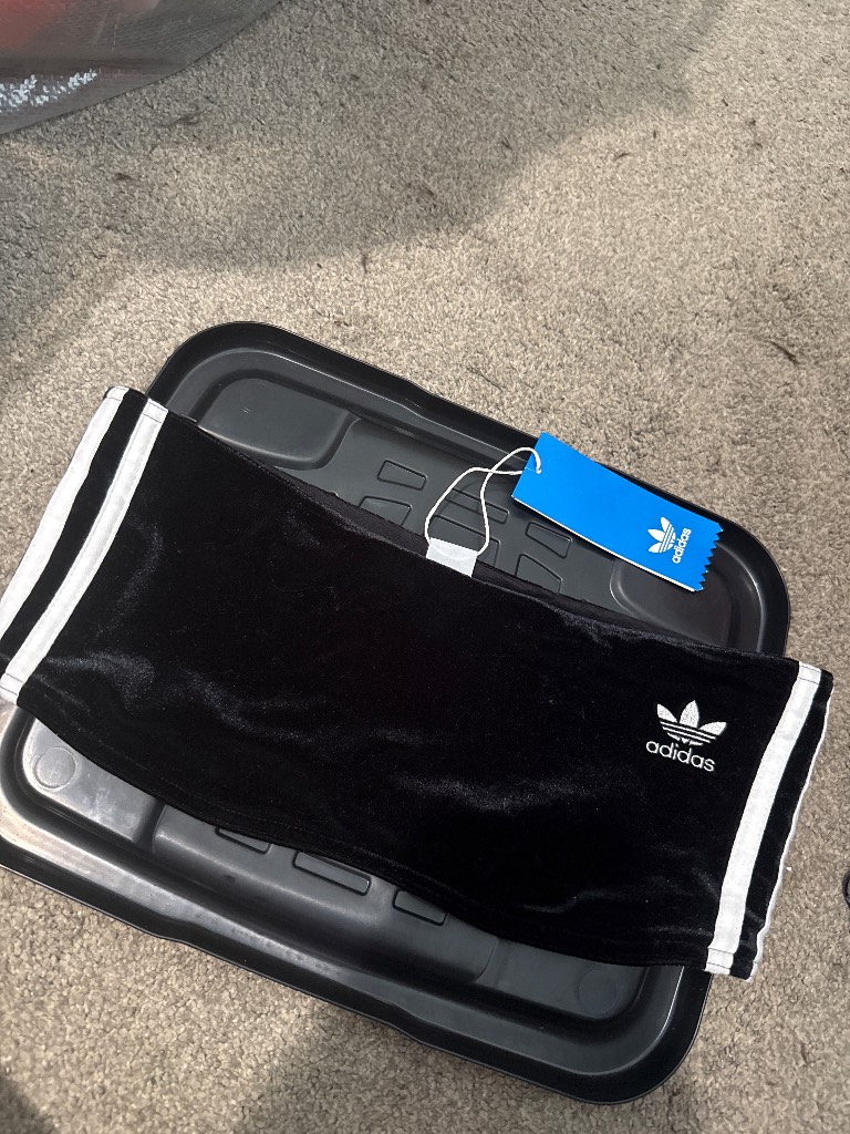 Adidas velvet boob tube top
