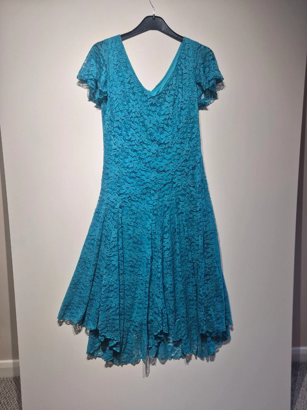 Gorgeous Whimsy and floaty lace dress. By Joanna Hope.Size 14.Green .