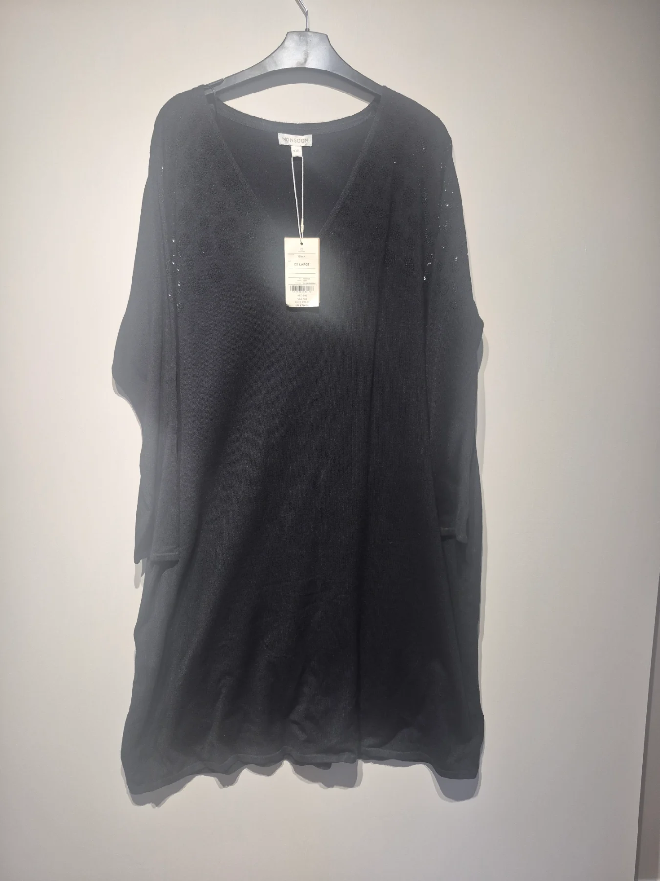 Monsoon Jumper Dress  Size XXL. Feminine Beaded Detailing. BNWT