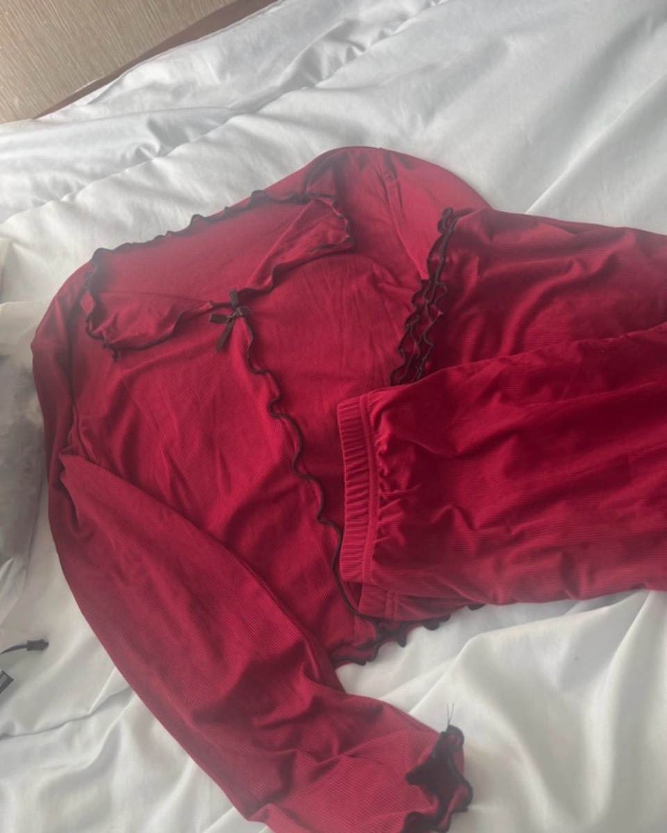 Burgundy night wear