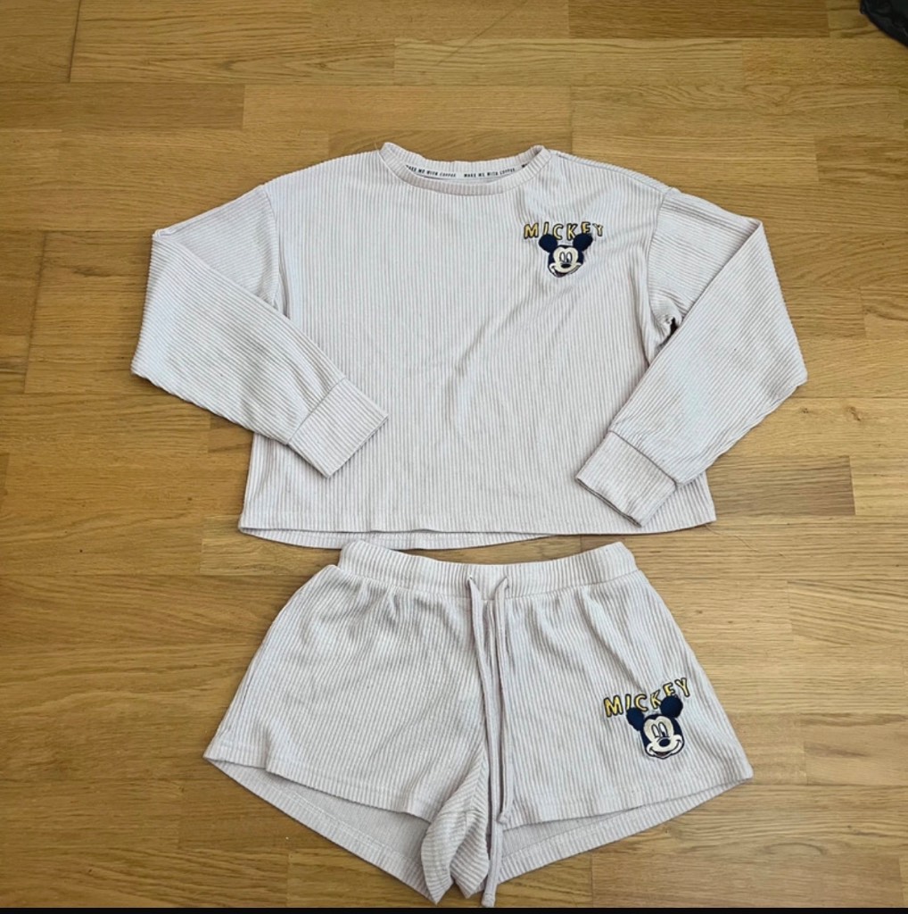 Primark light pink mickey mouse pyjamas