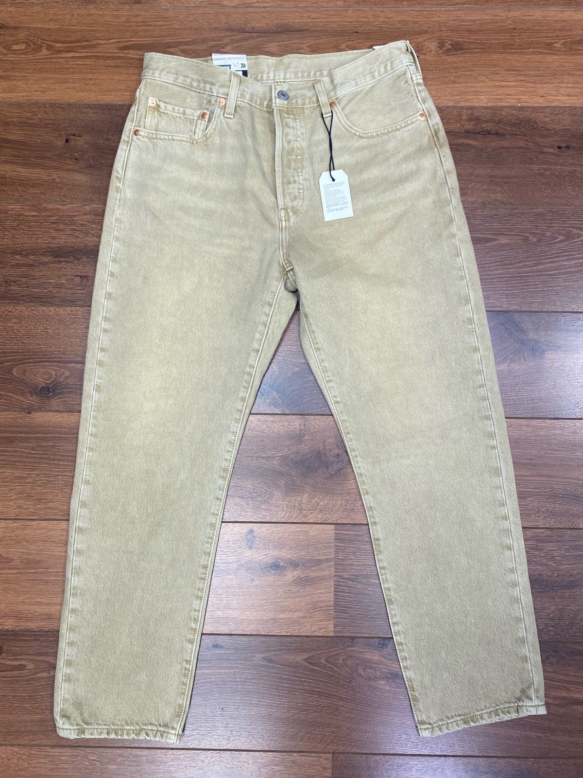 Levi’s Premium 501 Cropped Jeans Beige / Khaki W31 L28 (NWT)
