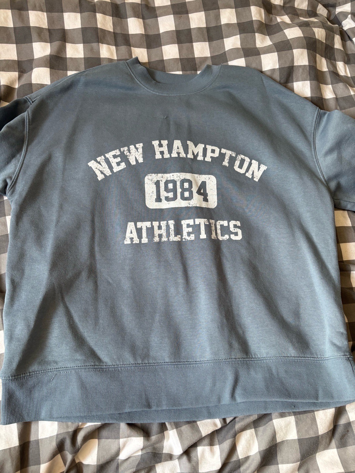 Blue New Hampton sweatshirt