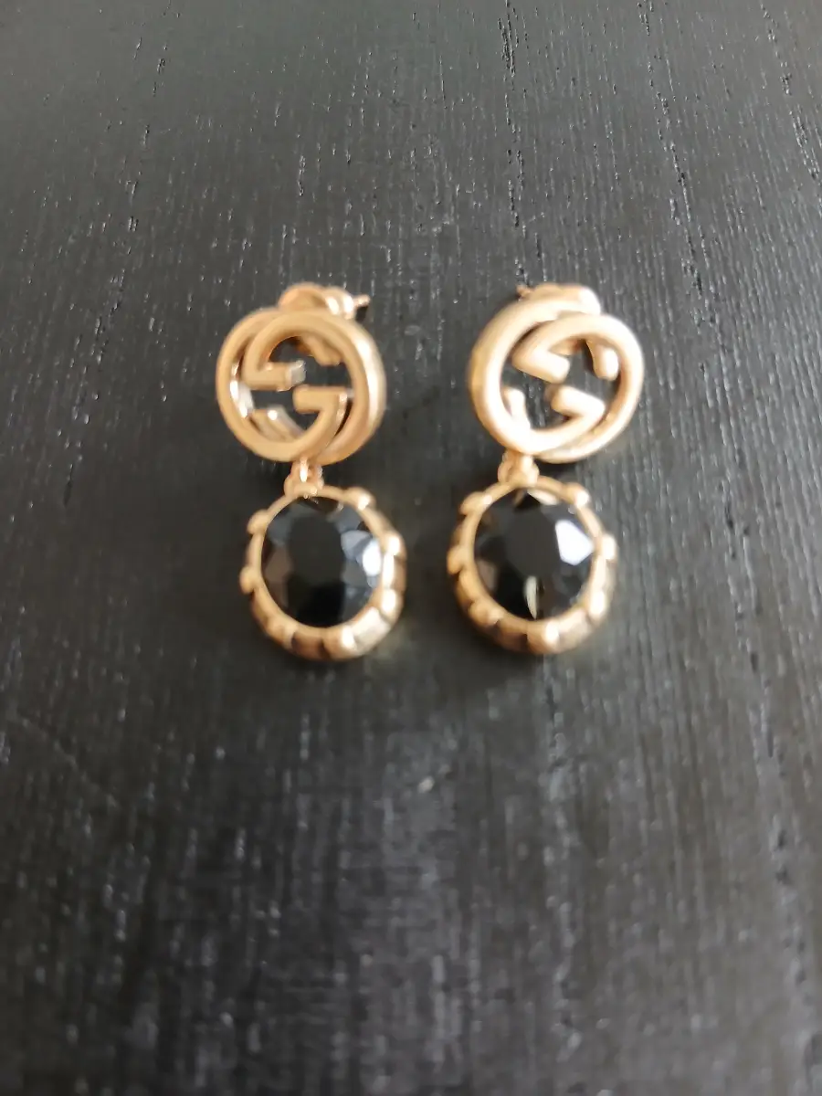 Gold Tone Drop Earrings