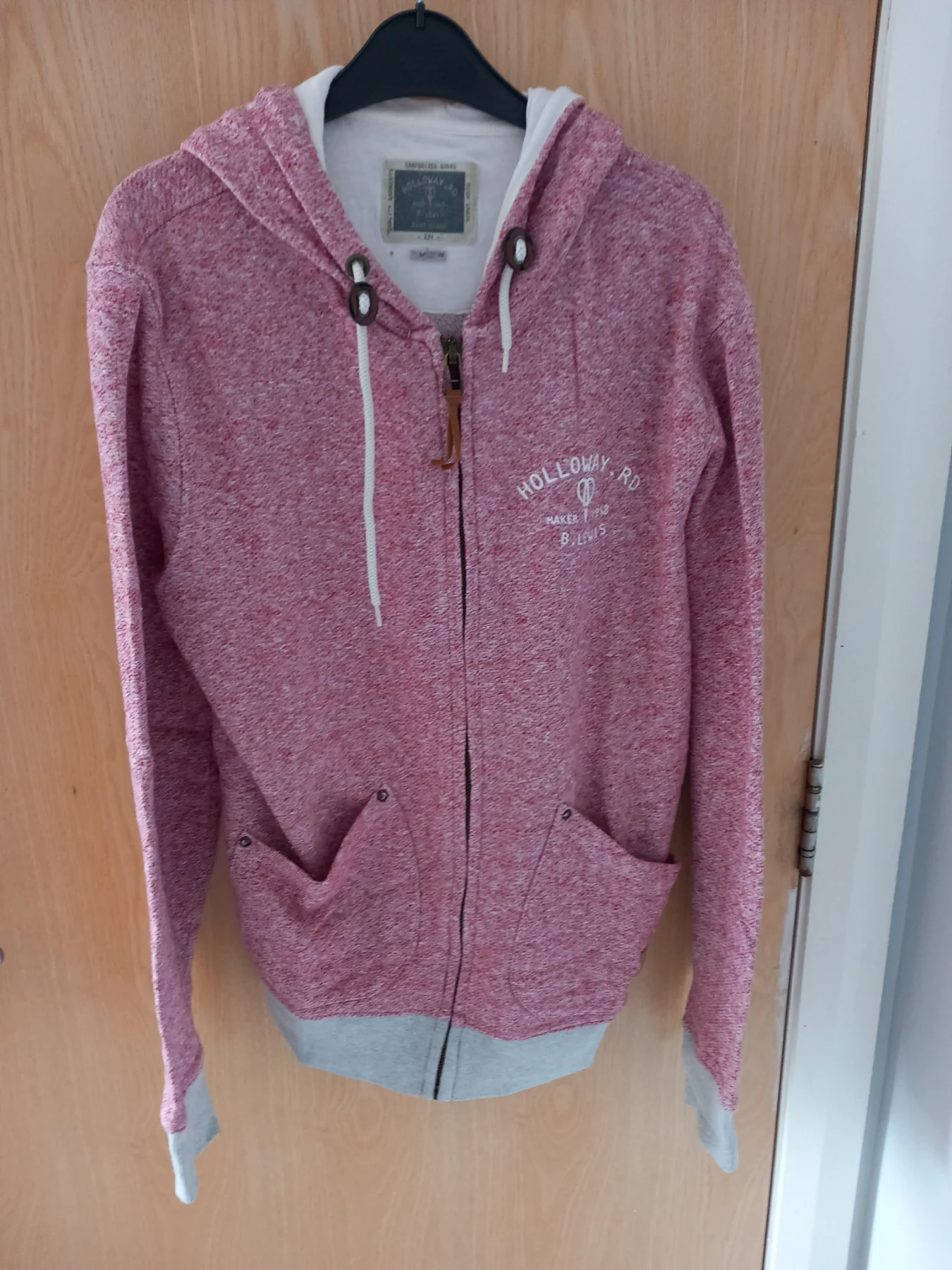 Holloway full zip hoodie Unisex medium chest logo