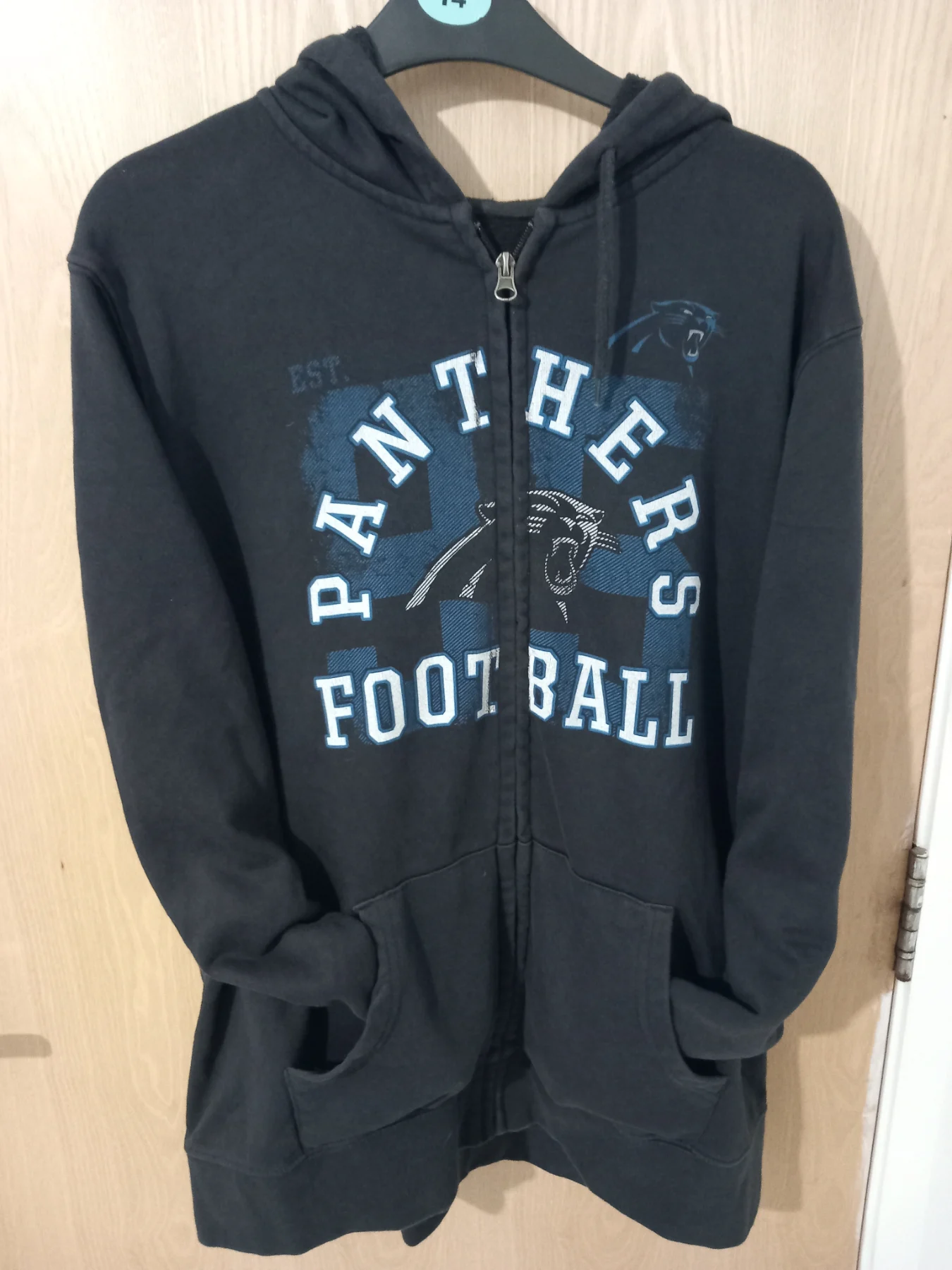 Team appeal womans Panthers football full zip 2XL hoodie