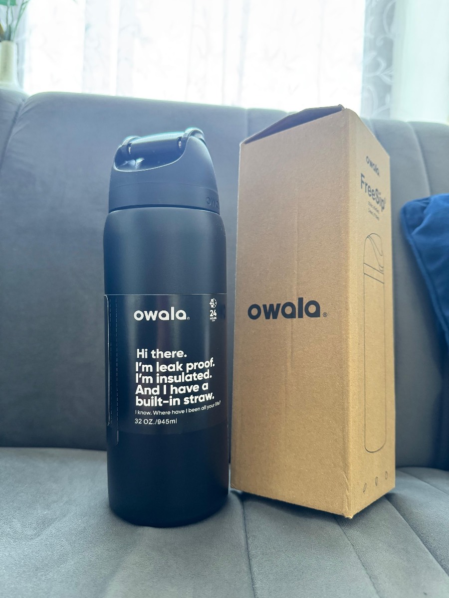 Owala black water bottle brand new