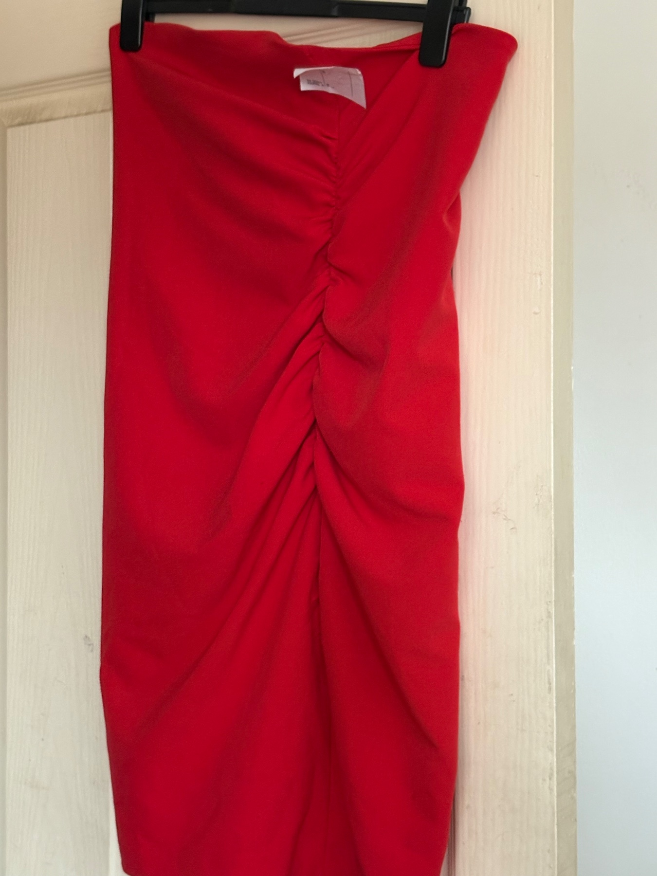 Zara red mini strapless size 14 dress brand new