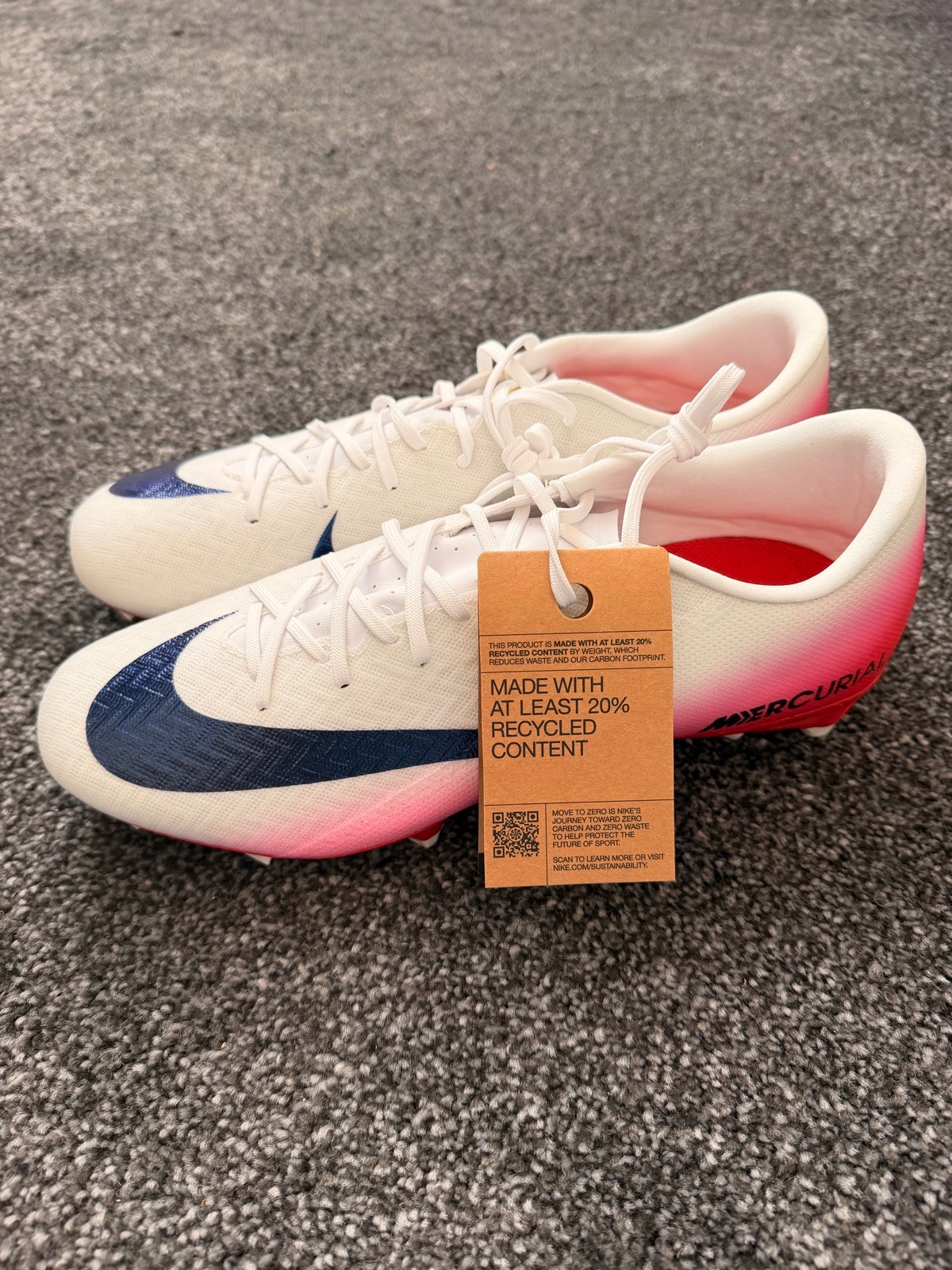 Nike Mercurial Vapor 16 Academy MG Football Boots White Blue Pink  New