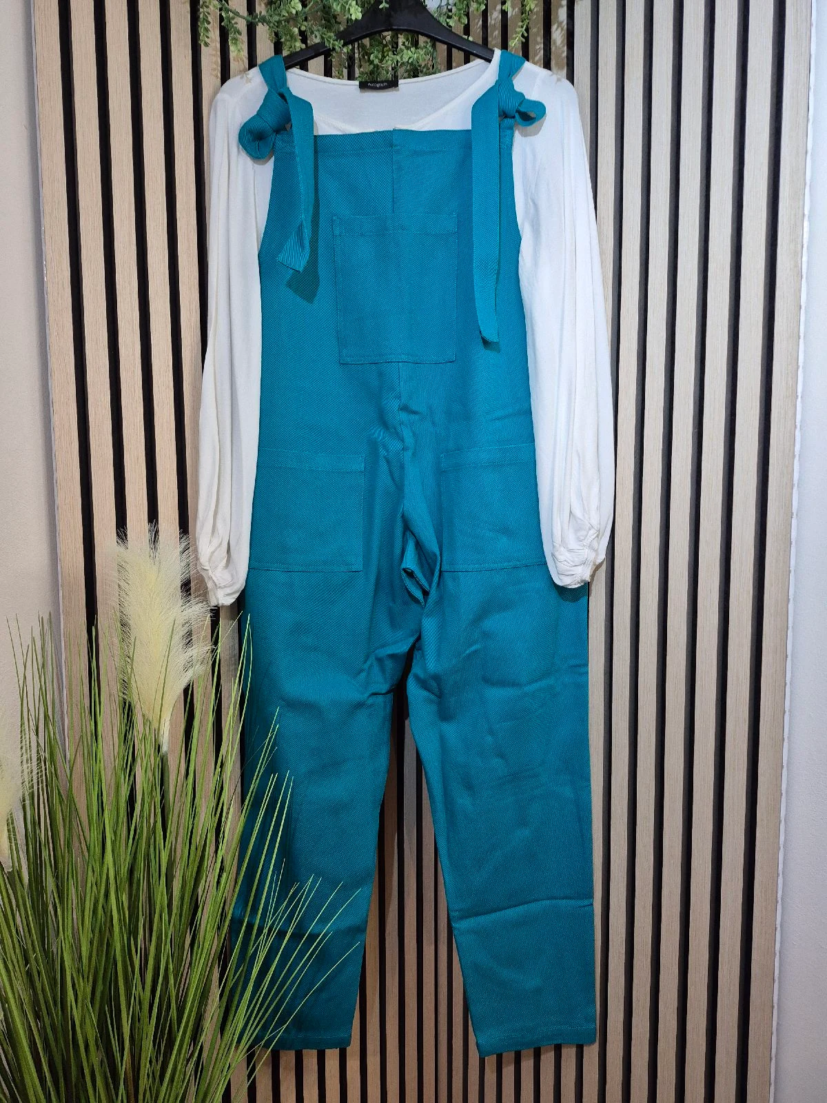 💚 Organic Cotton Twill Dungarees Size S Reg 💚