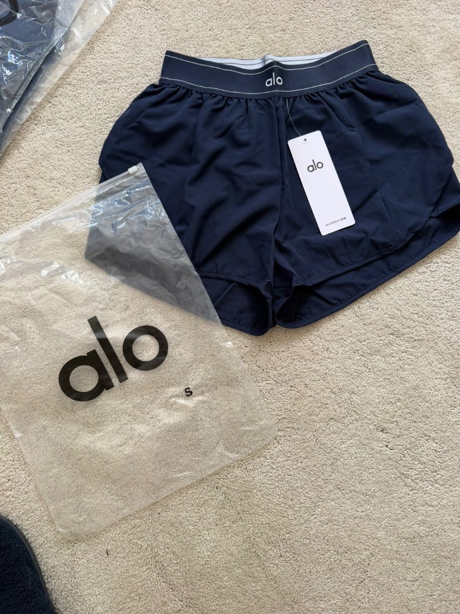 Navy alo shorts