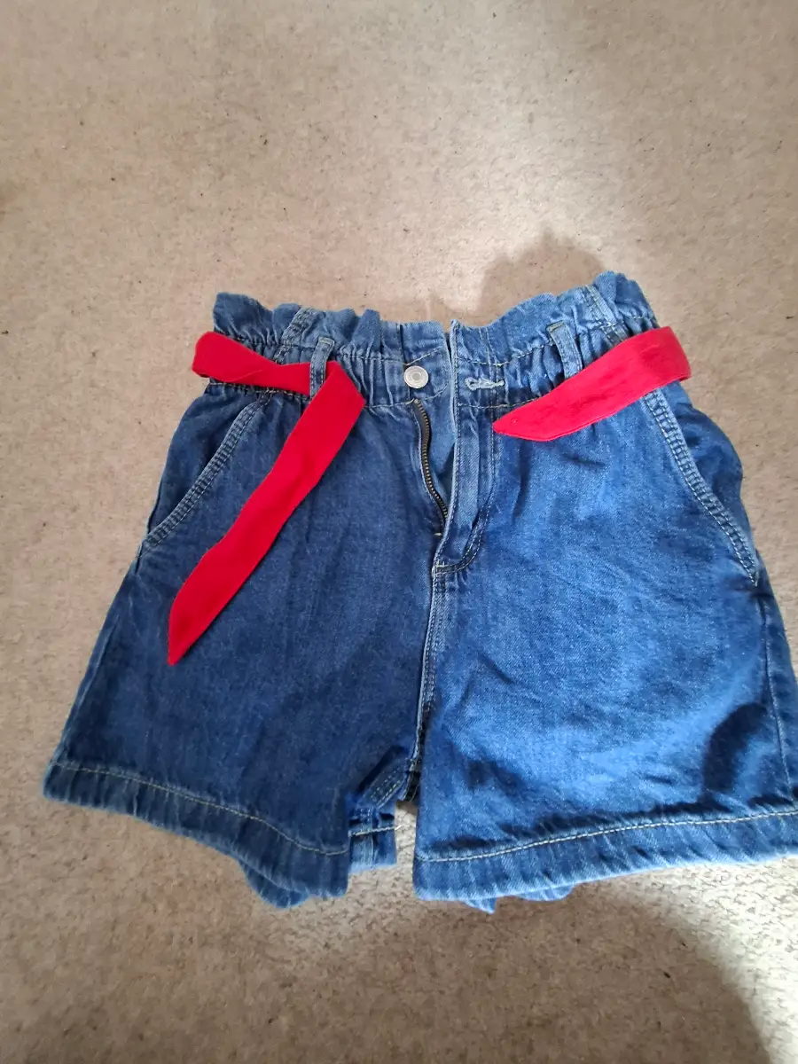 Girls paper bag shorts