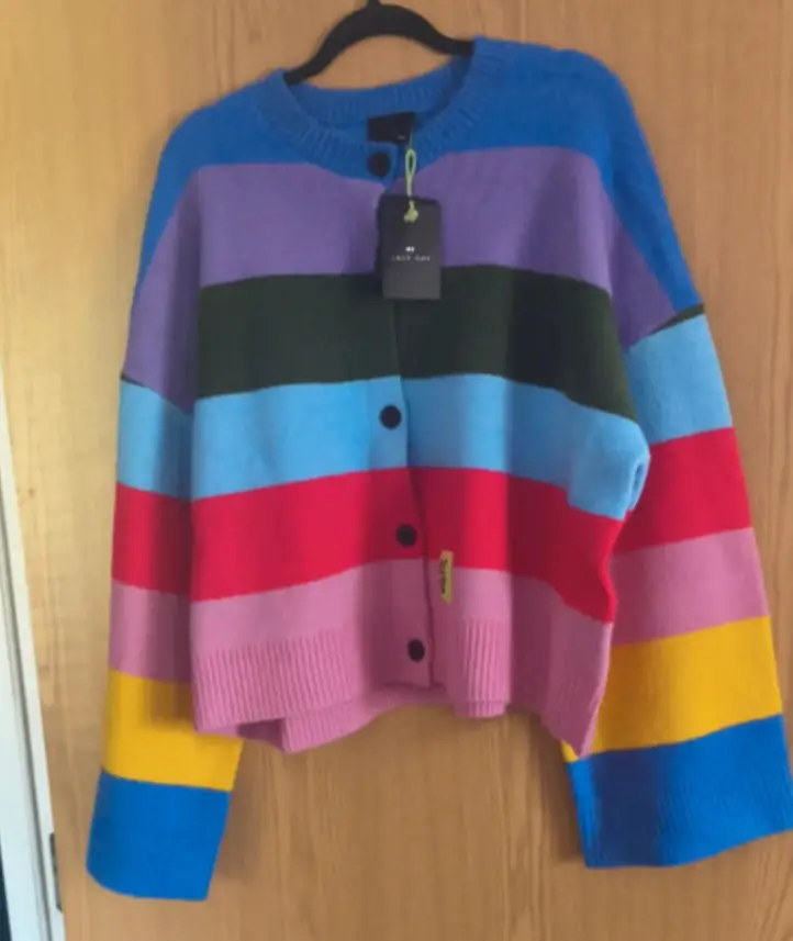 Lazy oaf rainbow cardigan