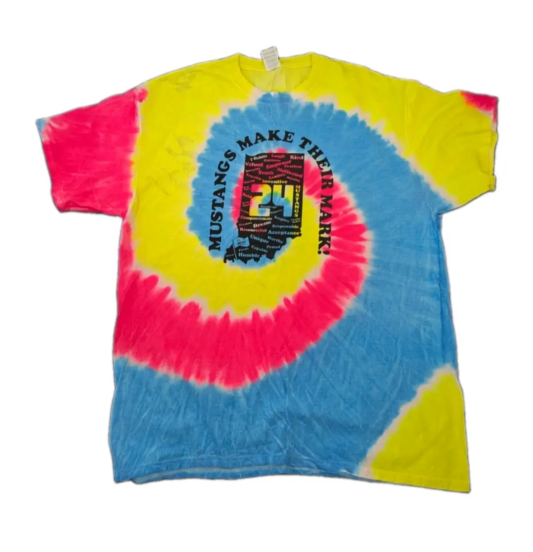 Vintage Tie Dye T-Shirt Bundle x3 - L - Port & Company / Colortone - 90s Festival Tees 2x Large 1x M