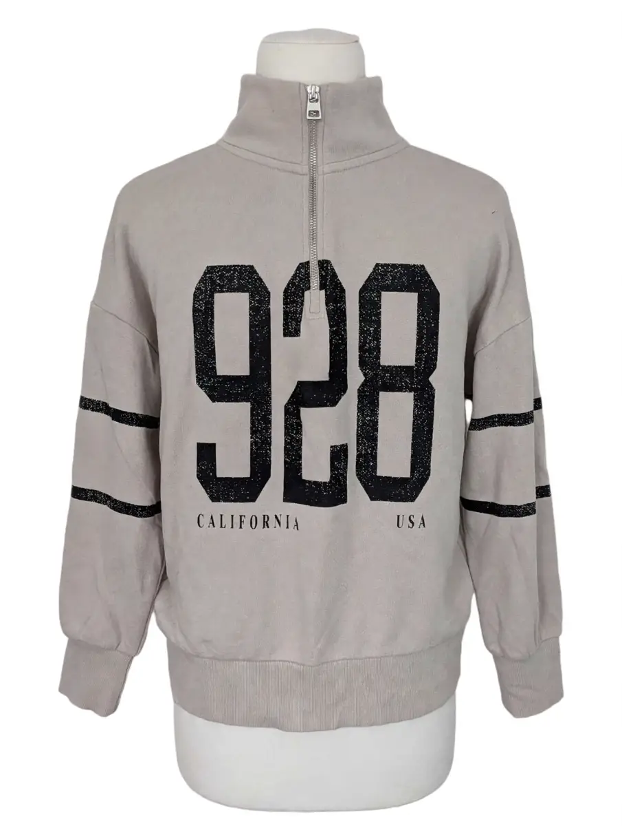 George at Asda - Tanned Sweatshirt - 3/4 Zip - Pullover - Size 12-14