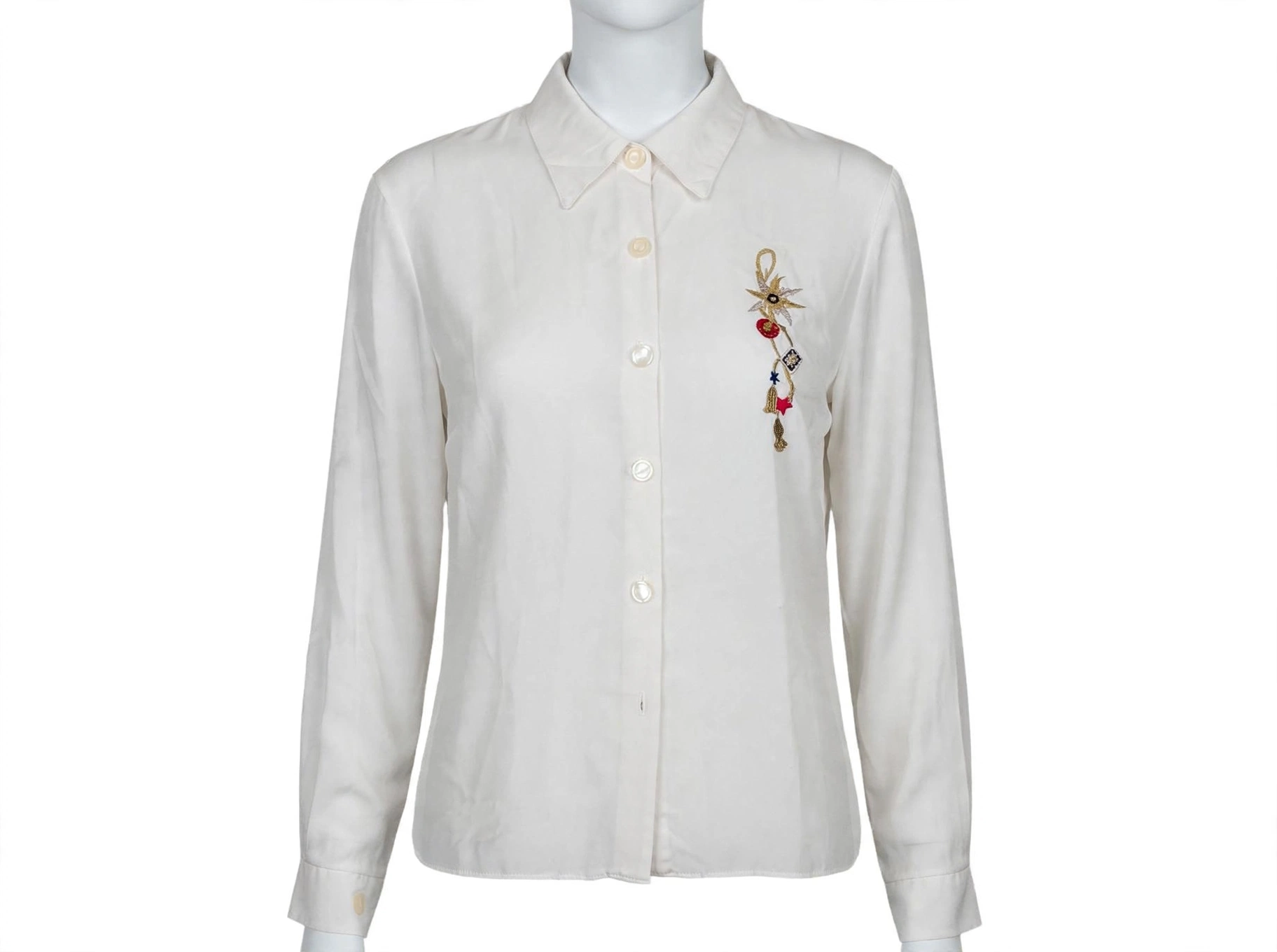 Vintage unbranded embroidered Shirt size M