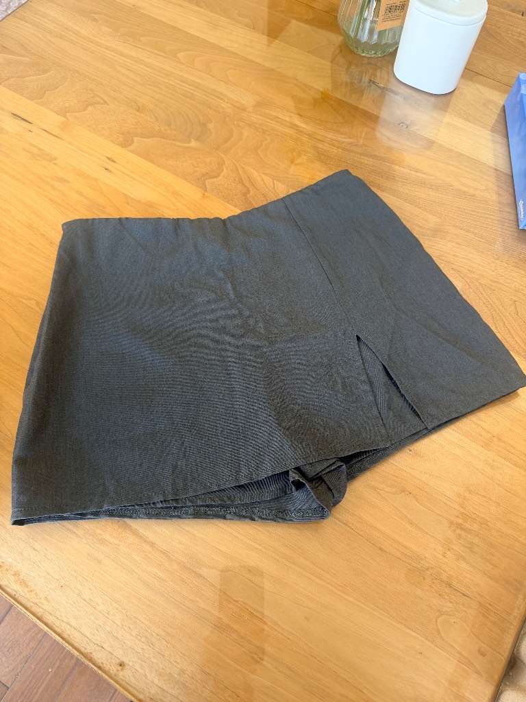 Grey Women’s Skirt-Slim Shorts